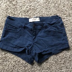 Blue Hollister shorts, size 7, w 28